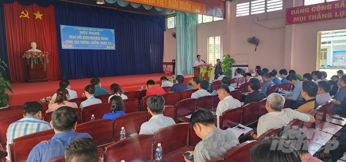 Lớp tập huấn trao đổi kinh nghiệm trong công tác PCTT -TKCN tại các địa phương trong tỉnh Đồng Nai. Ảnh: Minh Sáng.