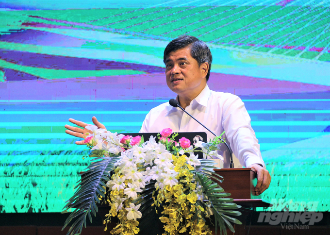 Thứ trưởng Trần Thanh Nam đánh công tác đào tạo của ngành nông nghiệp đã đạt được nhiều kết quả trong thời gian qua. Ảnh: Phạm Hiếu.