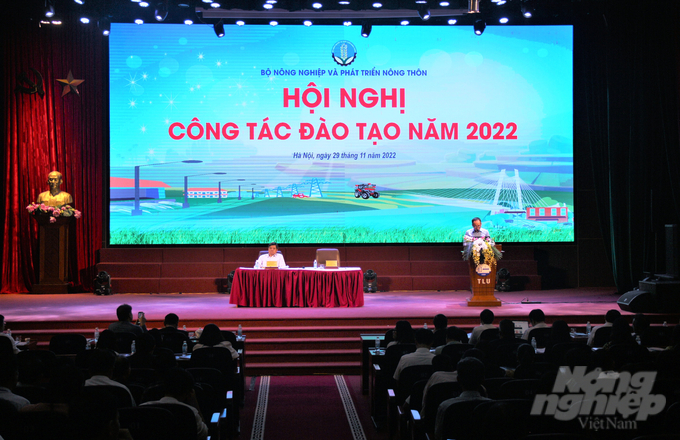 Bộ NN-PTNT tổ chức Hội nghị đào tạo năm 2022 ngày 29/11. Ảnh: Phạm Hiếu.