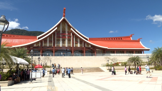 Luang Prabang Station on the Laos-China high-speed railway.