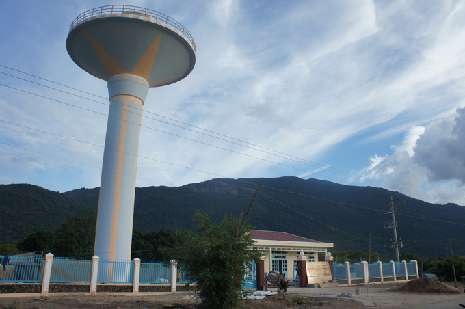 Nhà máy nước xã Phước Đại được xây dựng đã giải bài toán nước sinh hoạt cho người dân.