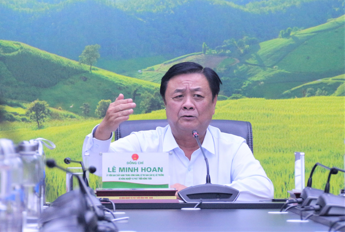 Minister of Agriculture and Rural Development Le Minh Hoan assessed that consumption will decrease and the market will be less active due to the global inflation. Photo: Pham Hieu.