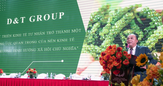 Ông Nguyễn Quang Duy, Tổng Giám đốc Công ty Cổ phần Rong biển D&T Khánh Hòa cho biết, sẽ tiếp tục đẩy mạnh sản xuất và chế biến rong nho. Ảnh: DT.
