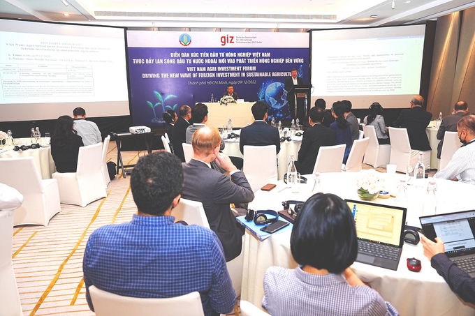 Tại diễn đàn, đại diện các doanh nghiệp, tổ chức nước ngoài đã có những chia sẻ cởi mở, thẳng thắn về mục tiêu phát triển đầu tư FDI ngành nông nghiệp tại Việt Nam. Ảnh: Hồng Thuỷ.