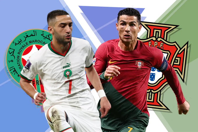 Hakim Ziyech và Crisstiano Ronaldo sẽ phải so tài để tìm ra đội bóng đi tiếp. 