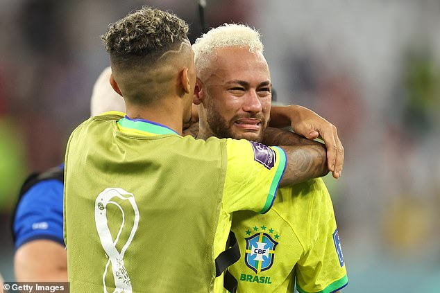 Neymar chưa thể nuốt trôi trận thua trước Croatia. Ảnh: Getty.