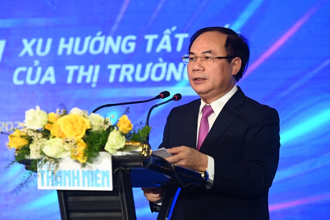 Thứ trưởng Bộ Xây dựng Nguyễn Văn Sinh phát biểu tại Diễn đàn bất động sản 2022: Proptech – xu hướng tất yếu của thị trường.