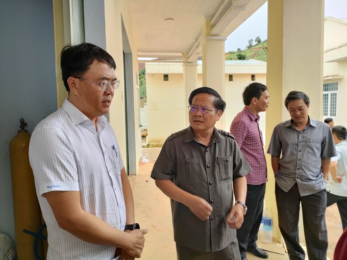 Chủ tịch UBND tỉnh Kon Tum kiểm tra tiến độ dự án nhà máy nước sạch huyện Sa Thầy.