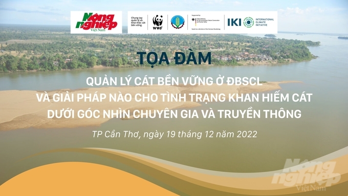 Tọa đàm với chủ đề 'Quản lý Cát bền vững ở ĐBSCL và Giải pháp nào cho tình trạng khan hiếm cát dưới góc nhìn chuyên gia và truyền thông' với sự tham gia các nhà quản lý, doanh nghiệp, chuyên gia nghiên cứu và đặc biệt hơn 20 cơ quan báo, đài địa phương và trung ương đóng tại khu vực ĐBSCL tham dự. Ảnh: Lê Hoàng Vũ.