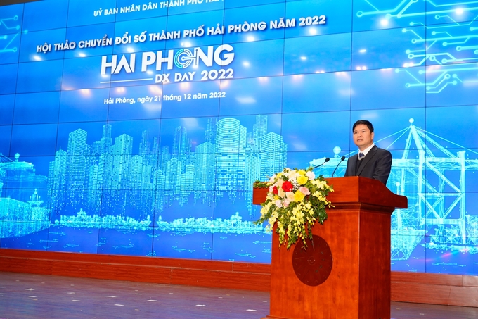 Ông Hoàng Minh Cường – Phó Chủ tịch UBND TP Hải Phòng. Ảnh: Đàm Thanh.