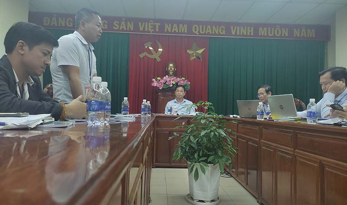 Ông Nguyễn Đức Trường, Tổng giám đốc Công ty cổ phần Đại Thành, phát biểu.