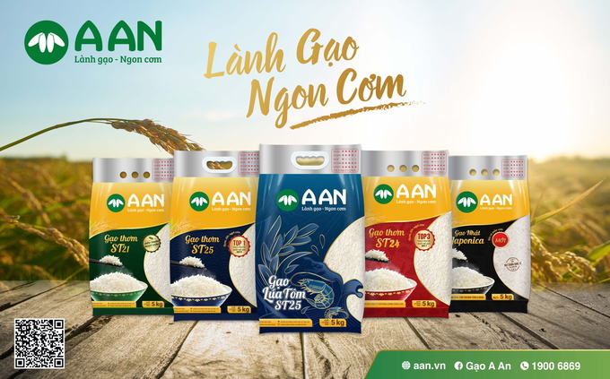 Các sản phẩm gạo A An.