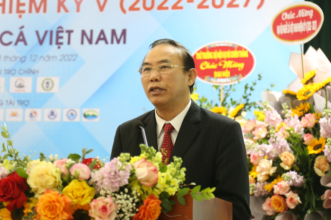 Thứ trưởng Phùng Đức Tiến: Hội Nghề cá Việt Nam đã góp phần thúc đẩy tăng trưởng ngành thủy sản. Ảnh: Lâm Hùng.