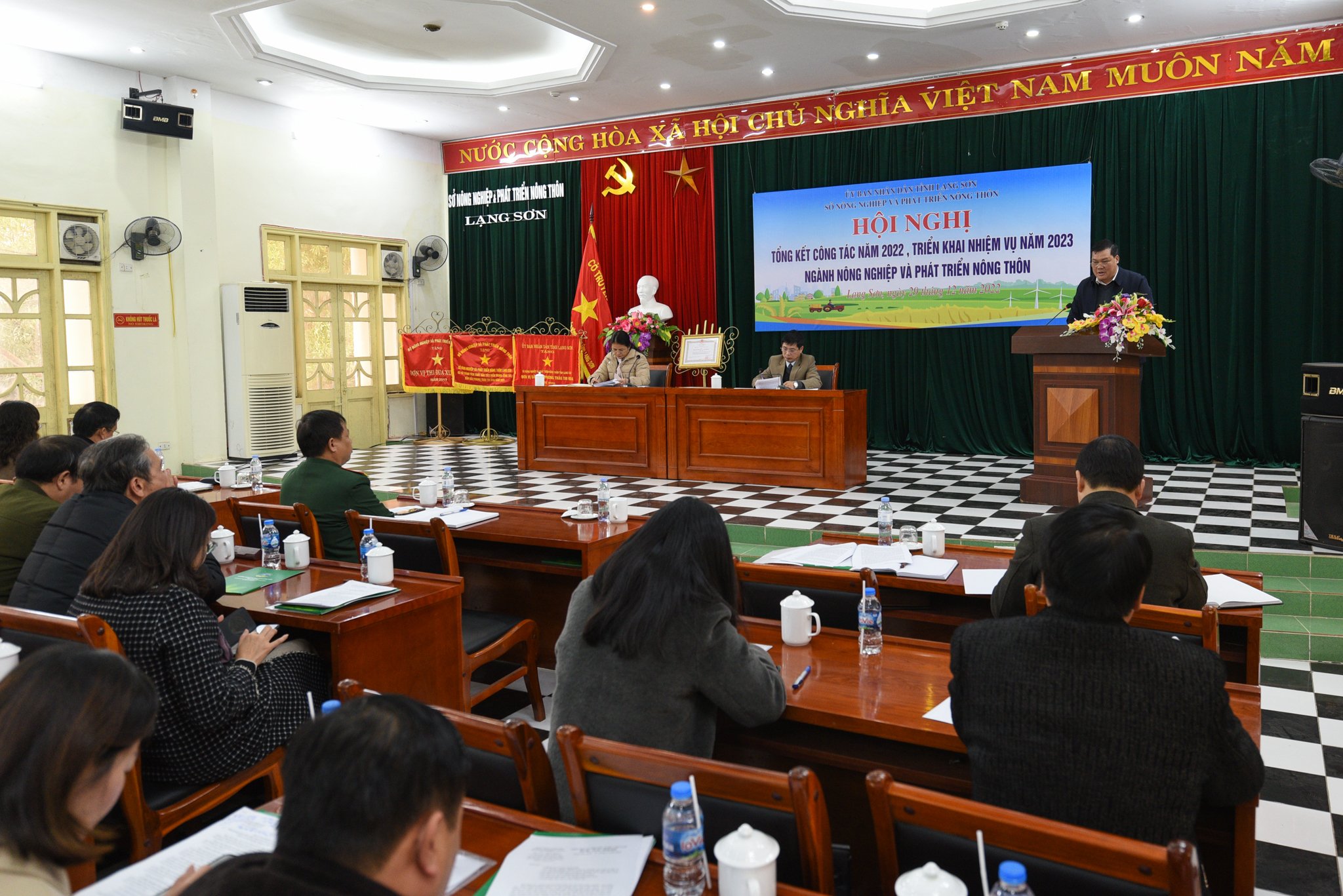 Sở NN-PTNT Lạng Sơn tổng kết hoạt động năm 2022, triển khai các nhiệm vụ của ngành cho năm 2023. Ảnh: Tùng Đinh.