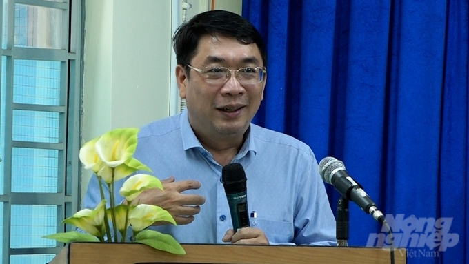 Ông Đinh Minh Hiệp, Giám đốc Sở NN-PTNT TP.HCM phát biểu chỉ đạo tại Hội nghị. Ảnh: Minh Sáng.