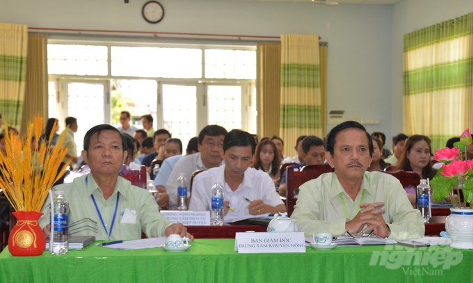 Các đại biểu tham dự hội nghị tổng kết công tác khuyến nông Kiên Giang năm 2022 và triển khai phương hướng nhiệm vụ năm 2023. Ảnh: Trung Chánh.