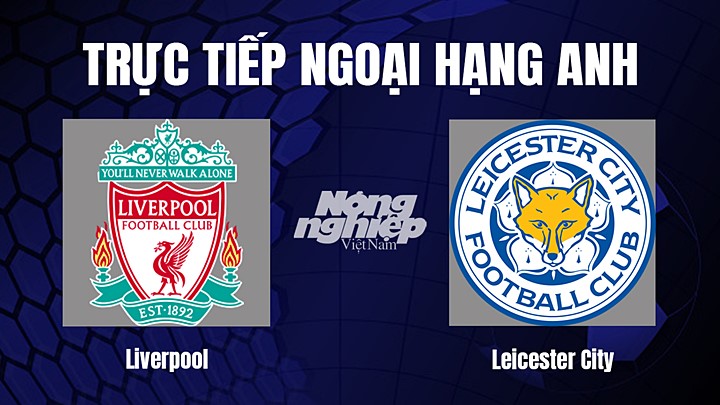 Trực tiếp bóng đá Ngoại hạng Anh giữa Liverpool vs Leicester City ngày 31/12/2022