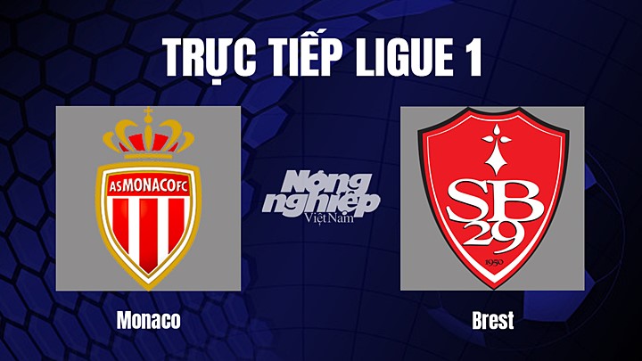 Trực tiếp bóng đá Ligue 1 (VĐQG Pháp) 2022/23 giữa Monaco vs Brest hôm nay 1/1/2023