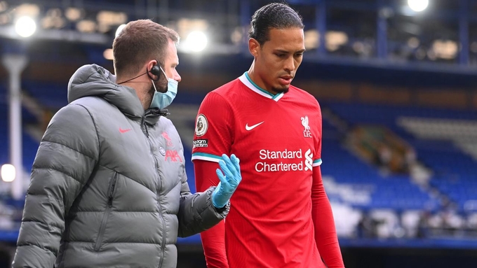 Virgil Van Dijk chấn thương nặng, Liverpool lâm nguy