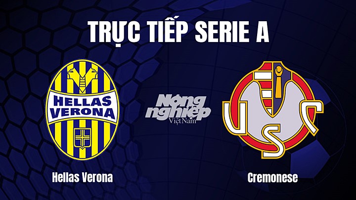 Trực tiếp bóng đá Serie A (VĐQG Italia) 2022/23 giữa Hellas Verona vs Cremonese ngày 10/1/2023