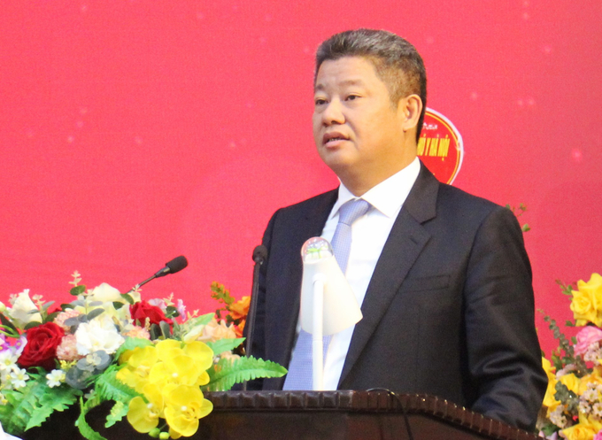 Ông Nguyễn Mạnh Quyền, Phó Chủ tịch UBND Thành phố Hà Nội đánh giá cao những kết quả mà ngành NN-PTNT Hà Nội đạt được trong năm 2022. Ảnh: Trung Quân.
