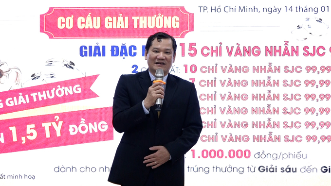 Ông Nguyễn Thân, Tổng Giám đốc Công ty Cổ phần Thuốc sát trùng Việt Nam - Vipesco phát biểu khai mạc. Ảnh: Minh Sáng.