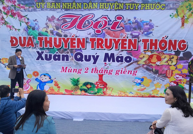 Khai mạc Hội đua thuyền truyền thống trên sông Gò Bồi xuân 2023.