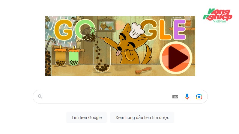 Google tạo nên trò chơi để tôn vinh trà sữa trân châu bằng tương tác doodle
