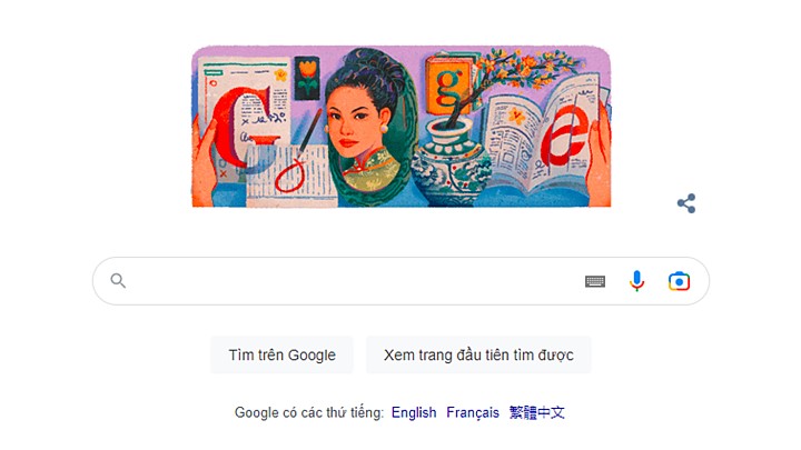 Google tôn vinh nữ chủ bút Việt Nam đầu tiên
