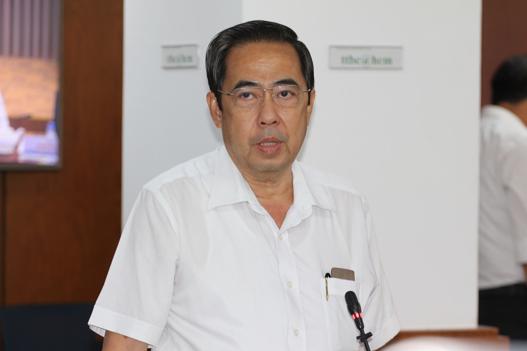 Ông Nguyễn Văn Lâm, Phó Giám đốc Sở LĐ-TB&XH TP.HCM tại buổi họp báo.