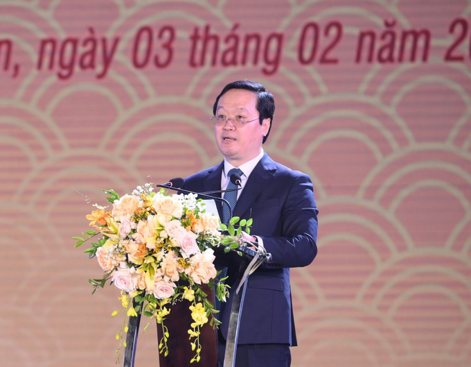 Trong không khí trang trọng, Chủ tịch UBND tỉnh, ông Nguyễn Đức Trung đã có những chia sẻ sâu sắc. Ảnh: BNA.