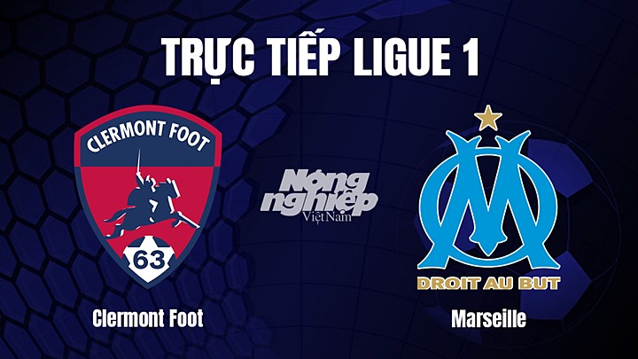 Trực tiếp bóng đá Ligue 1 (VĐQG Pháp) 20212/23 giữa Clermont vs Marseille hôm nay 12/2/2023