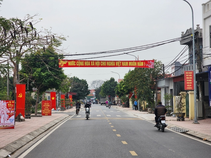 Nông thôn mới kiểu mẫu tại xã Thụy Hương, huyện Kiến Thụy, TP Hải Phòng. Ảnh: Đinh Mười.
