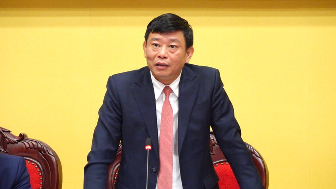 Ông Ngô Tân Phượng, Phó Chủ tịch UBND tỉnh Bắc Ninh phát biểu tại Họp báo Festival 'Về miền Quan họ - 2023'. Ảnh: Quang Linh. 