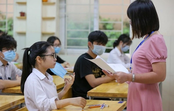 TP. Hà Nội chốt phương thức tuyển sinh lớp 10 THPT công lập không chuyên năm học 2023 - 2024 tại Hà Nội là thi tuyển với 3 môn thi độc lập. Ảnh minh họa: Vietnam +.