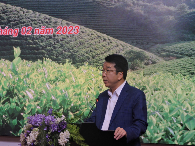 Ông Nguyễn Thanh Bình, Phó Chủ tịch UBND tỉnh Thái Nguyên phát biểu tại hội nghị. Ảnh: Toán Nguyễn.