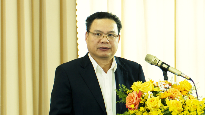 Thứ trưởng Bộ LĐTB-XH Lê Văn Thanh phát biểu tại Hội nghị. Ảnh: Minh Sáng.