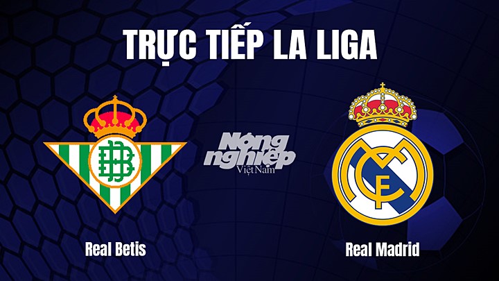 Trực tiếp bóng đá La Liga 2022/23 giữa Real Betis vs Real Madrid hôm nay 6/3/2023