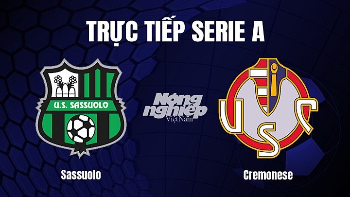 Trực tiếp bóng đá Serie A (VĐQG Italia) 2022/23 giữa Sassuolo vs Cremonese ngày 7/3/2023