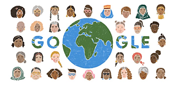 Google Doodle chào mừng ngày Quốc tế Phụ nữ năm 2022
