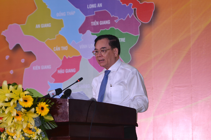 Chủ tịch UBND tỉnh Bến Tre Trần Ngọc Tam cho biết Bến Tre hợp tác với TP.HCM đạt được nhiều kết quả tích cực. Ảnh: Minh Đảm.