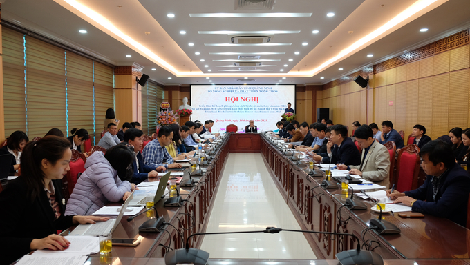 Hội nghị Triển khai Kế hoạch phòng chống dịch bệnh vật nuôi, thủy sản năm 2023. Ảnh: Nguyễn Thành.