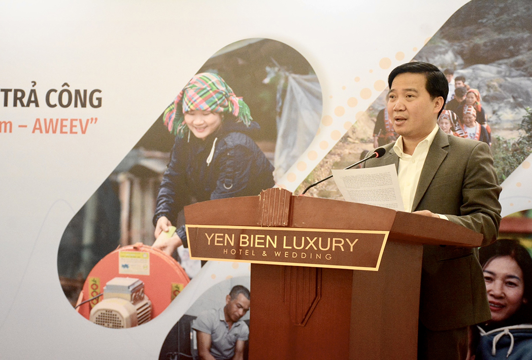 Ông Vũ Văn Hiếu, Phó Giám đốc Sở NN-PTNT Hà Giang phát biểu tại hội thảo.