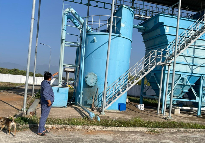 Nhà máy nước Mương Mán, huyện Hàm Thuận Nam với công suất thiết kế 1.500 m3/ngày. Ảnh: KS.