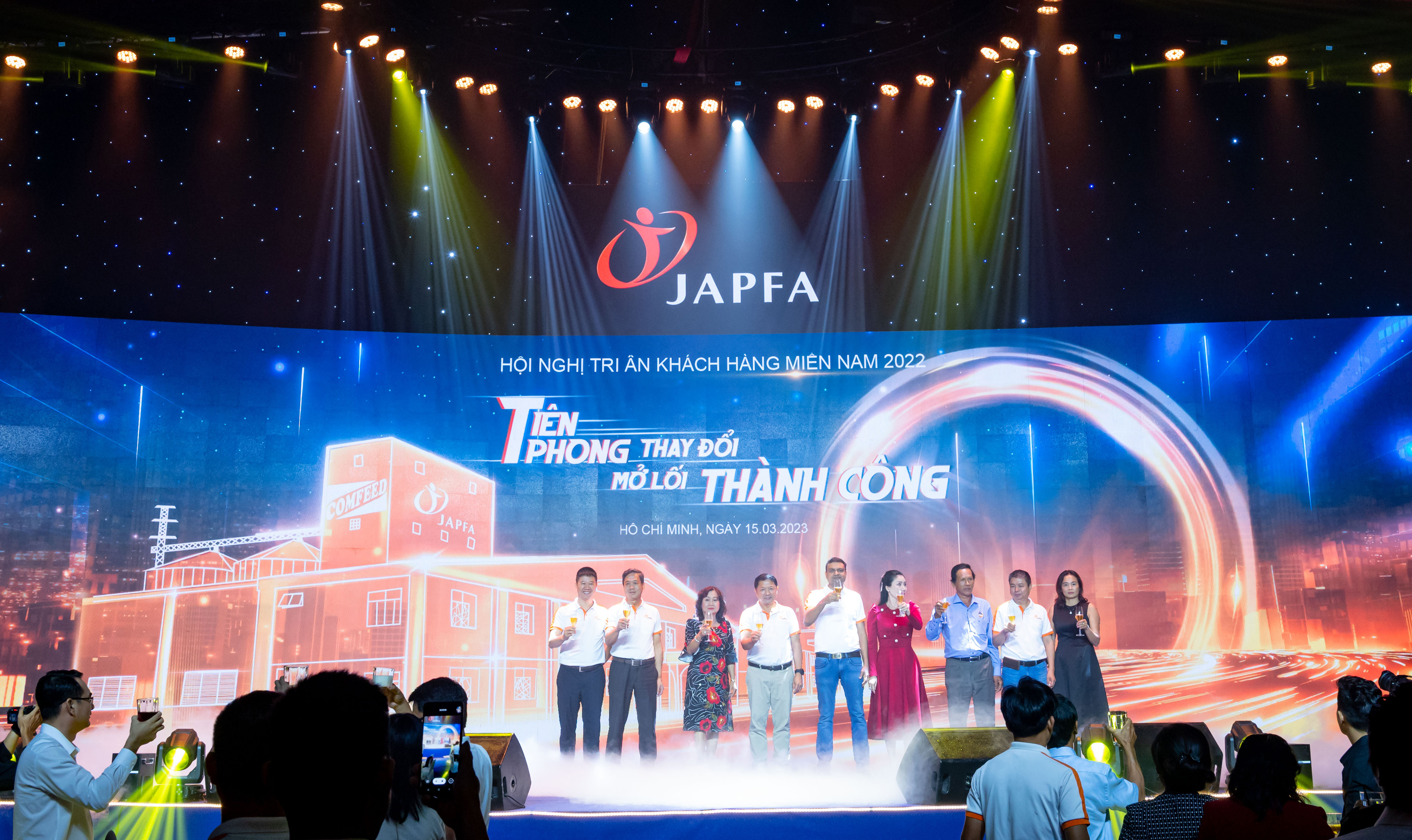 Sự kiện với sự tham dự của gần 300 khách mời là đối tác kinh doanh thức ăn chăn nuôi của Japfa được tổ chức tại TP. Hồ Chí Minh ngày 15/3.