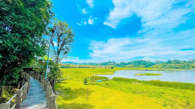 The view inside the Crocodile Lake in Cat Tien National Park.