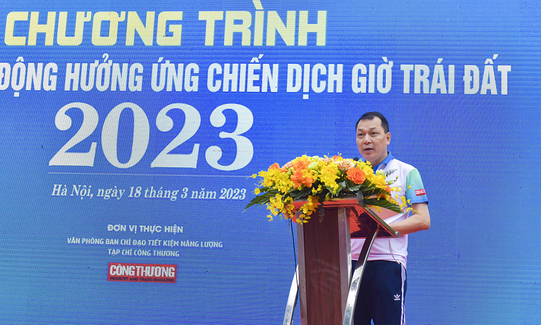 Thứ trưởng Bộ Công thương Đặng Hoàng An phát biểu khai mạc chương trình.