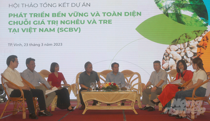 Dự án phát triển bền vững và toàn diện chuỗi giá trị nghêu và tre tại Việt Nam (SCBV) đã mang lại nhiều tín hiệu tích cực sau 5 năm. Ảnh: Việt Khánh.