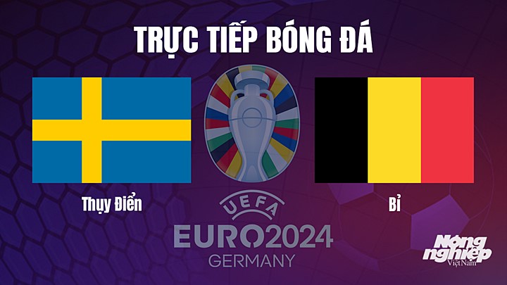 Trực tiếp bóng đá vòng loại EURO 2024 giữa Thụy Điển vs Bỉ hôm nay 25/3/2023