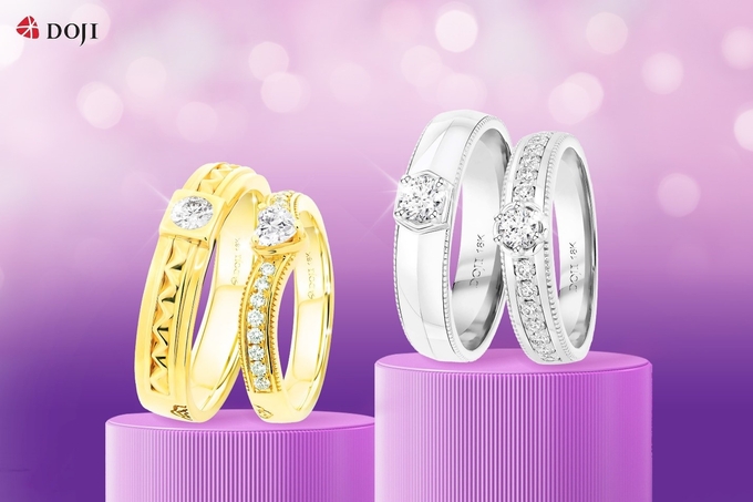Nhẫn cưới kim cương 99 giác cắt giúp lưu giữ trọn vẹn khoảnh khắc vu quy
